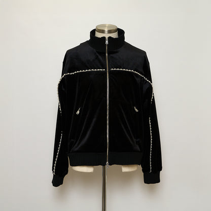 004341205 Velour Pearl Jersey Black