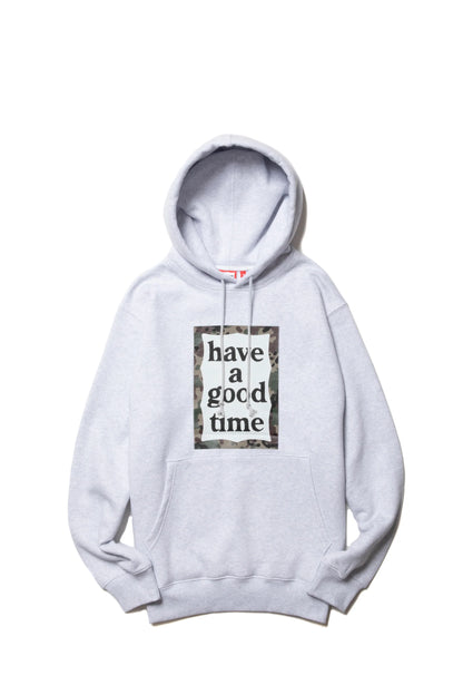 CAMO FRAME PULLOVER HOODIE FL ASH GRAY