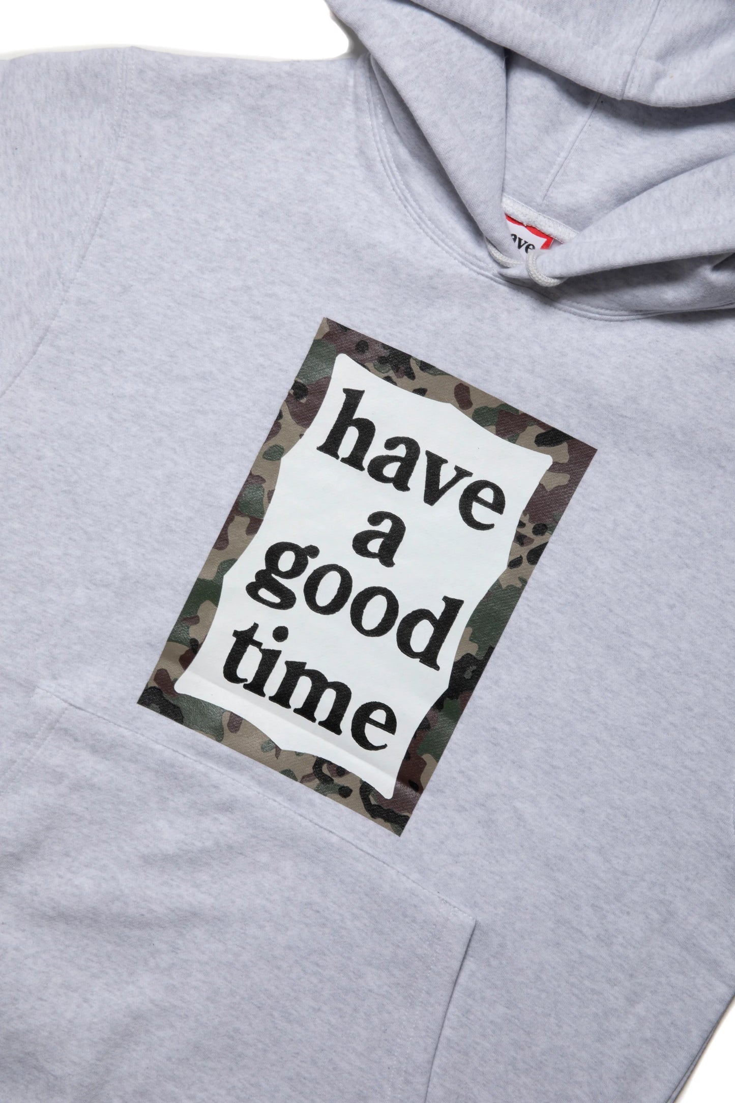 CAMO FRAME PULLOVER HOODIE FL ASH GRAY