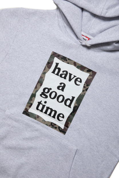 CAMO FRAME PULLOVER HOODIE FL ASH GRAY