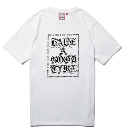 CHAIN OLD ENGLISH LOGO S/S TEE WHITE