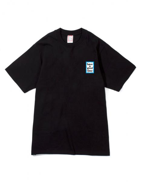 MINI BLUE FRAME S/S TEE BLACK