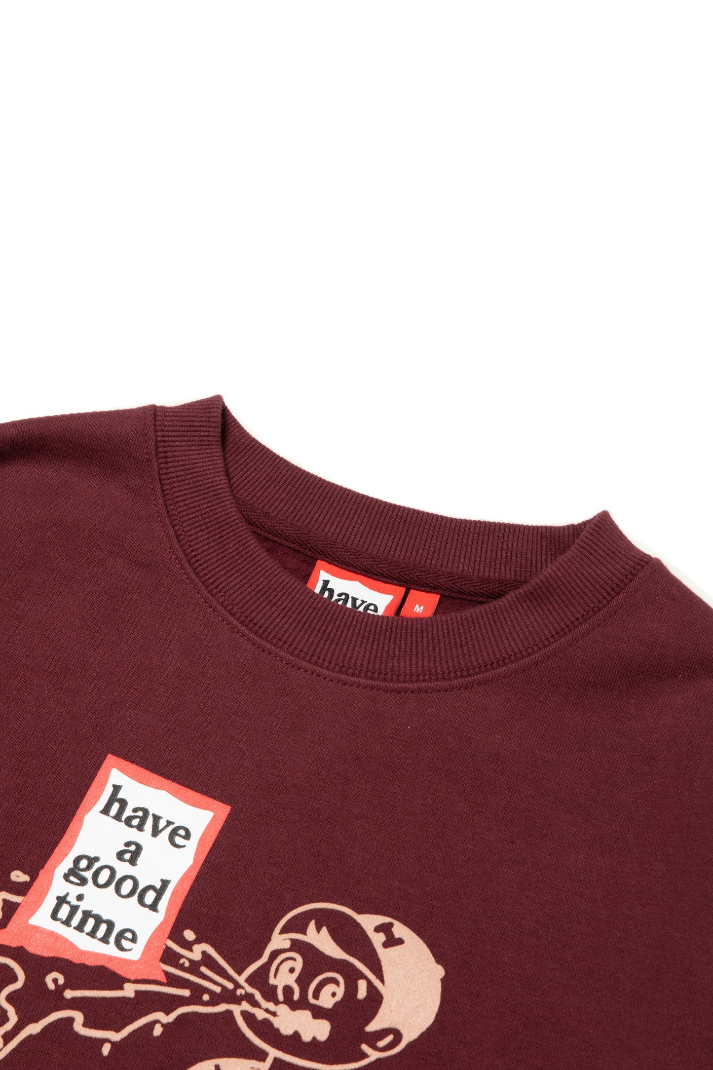 THROW UP MAN FRAME CREWNECK FL MAROON