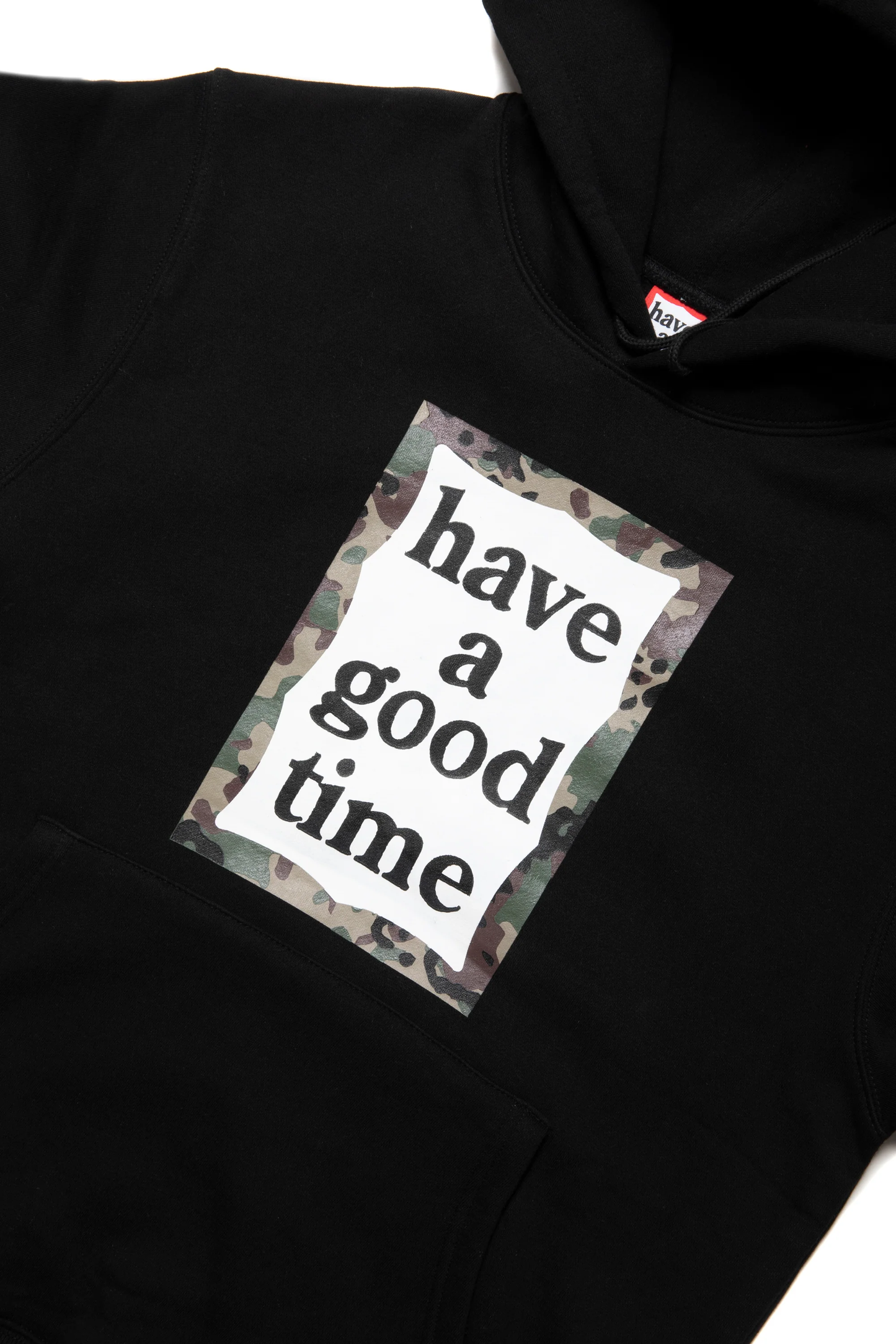 CAMO FRAME PULLOVER HOODIE FL BLACK