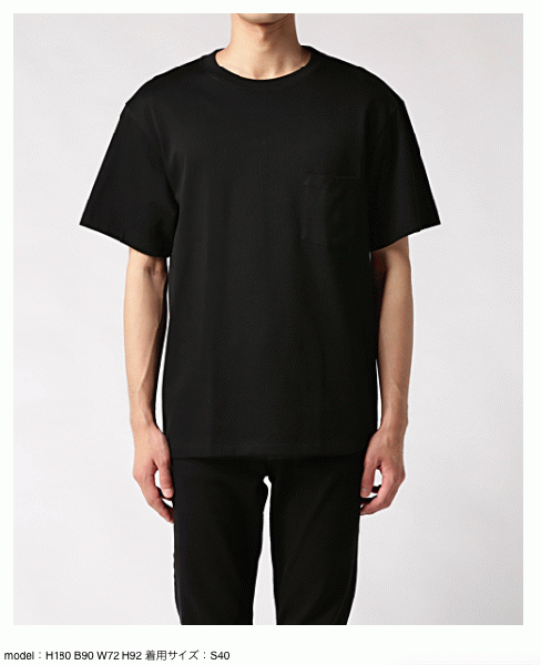 16RCH-008 CREW NECK T-SHIRT BLACK