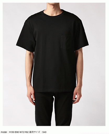 16RCH-008 CREW NECK T-SHIRT BLACK