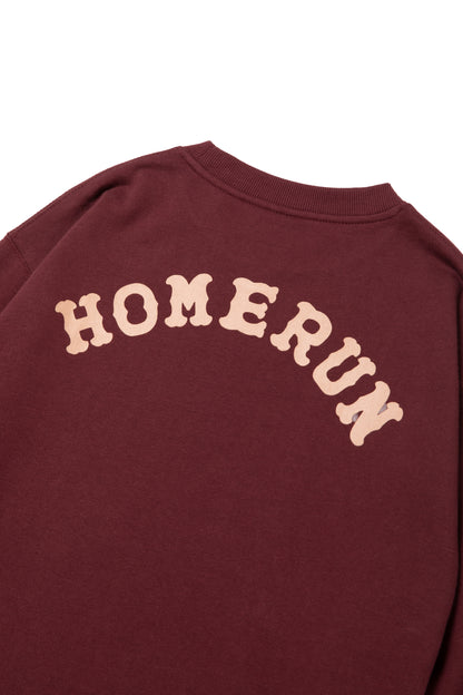 THROW UP MAN FRAME CREWNECK FL MAROON