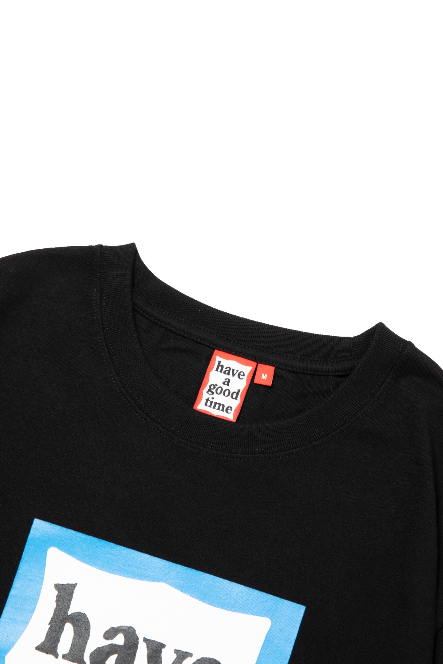BLUE FRAME S/S TEE BLACK