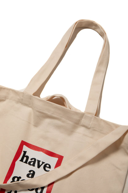 BLUE FRAME CANVAS 3WAY TOTE NATURAL