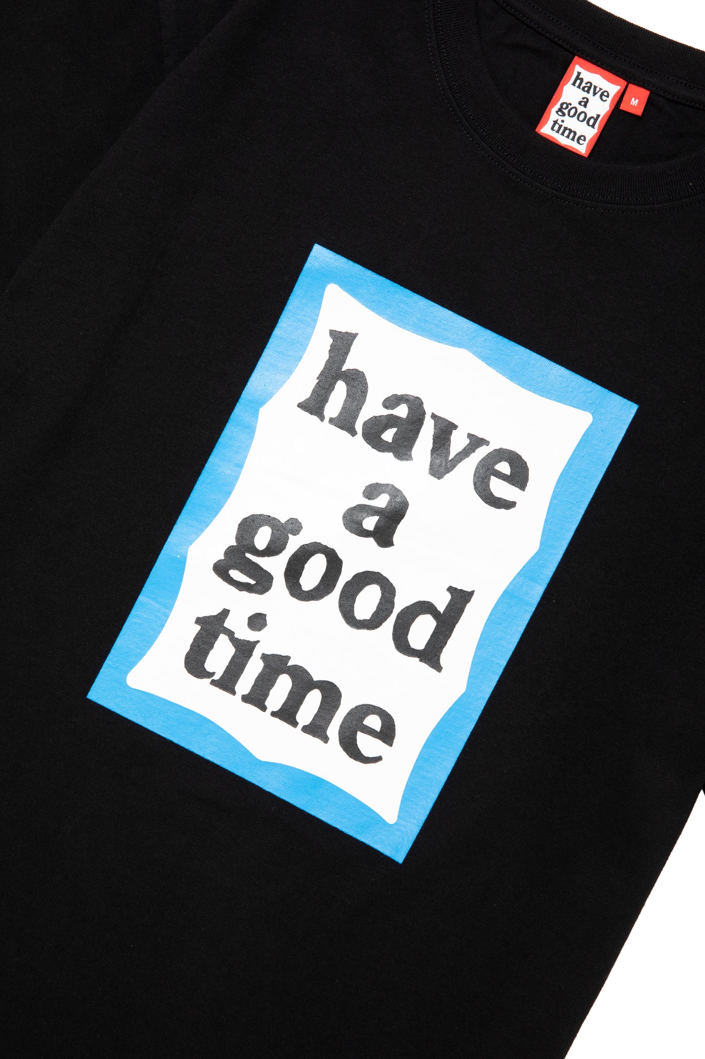 BLUE FRAME S/S TEE BLACK