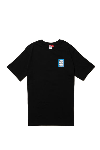 MINI BLUE FRAME S/S TEE BLACK