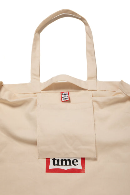 BLUE FRAME CANVAS 3WAY TOTE NATURAL