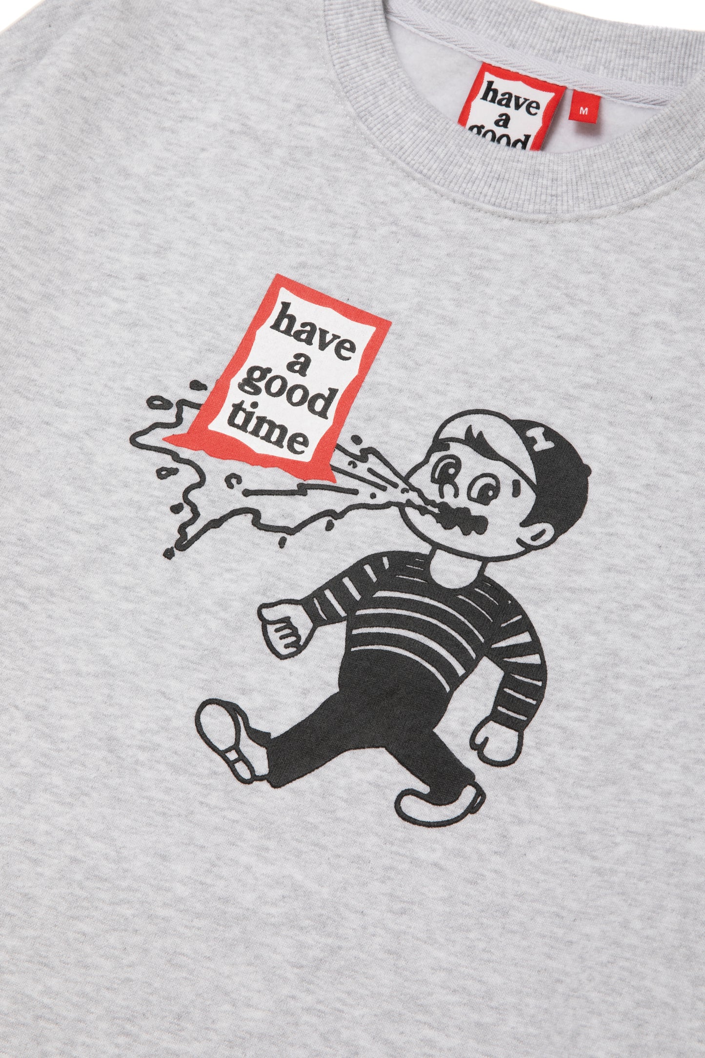 THROW UP MAN FRAME CREWNECK FL ASH GRAY