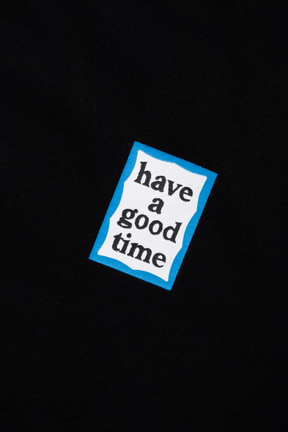 MINI BLUE FRAME S/S TEE BLACK