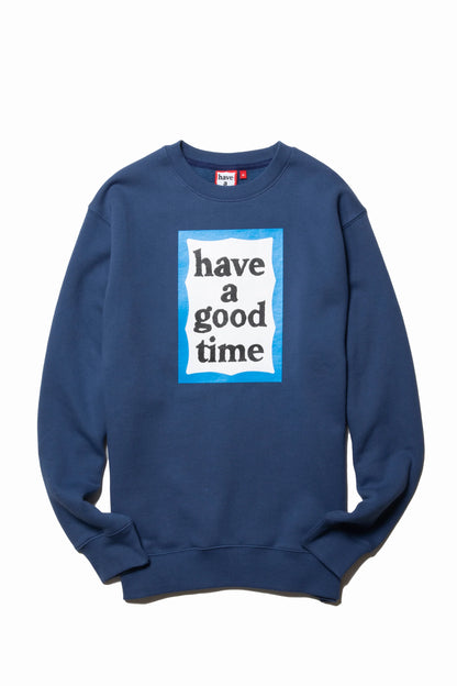 BLUE FRAME CREWNECK FL BLUE BERRY