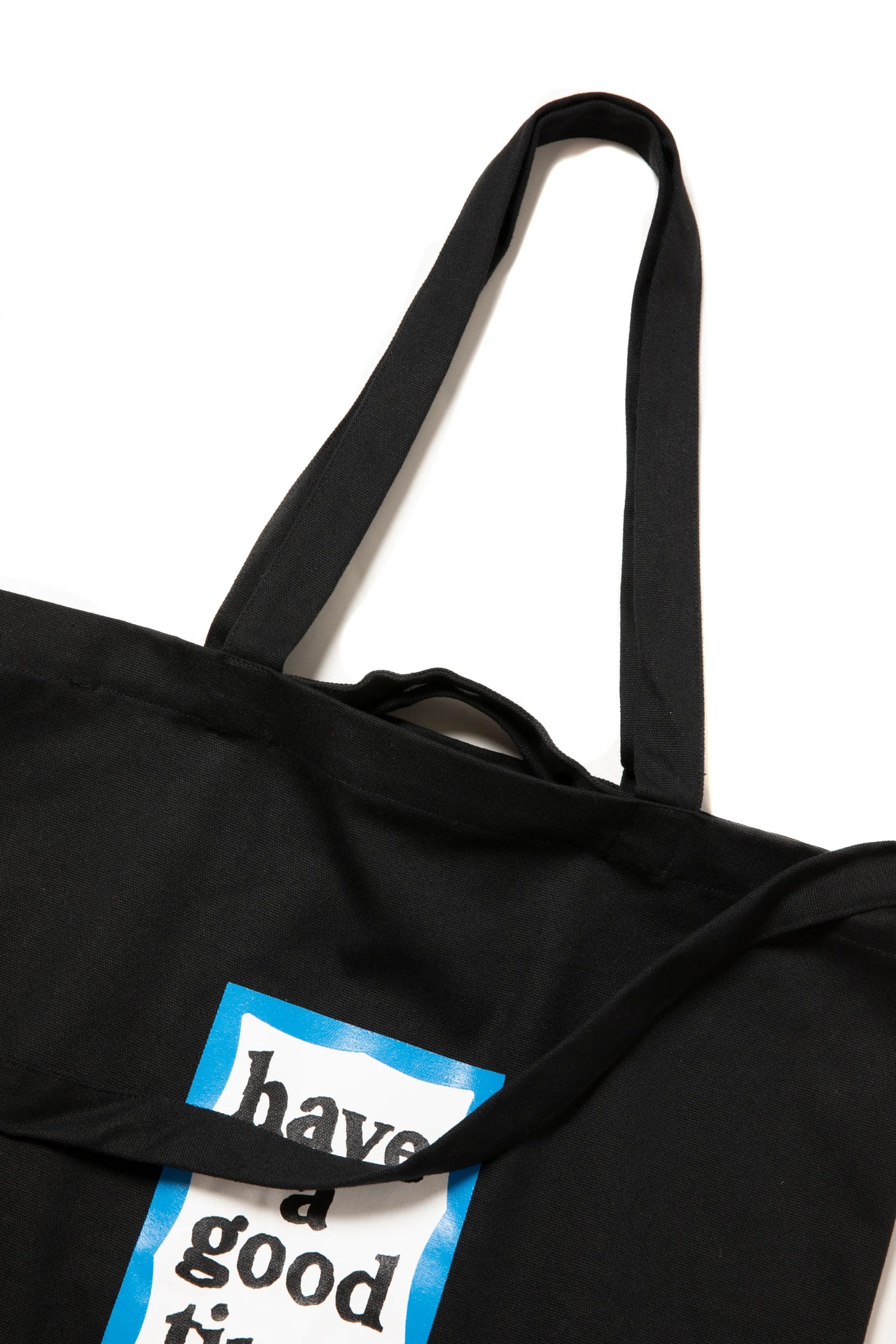 BLUE FRAME CANVAS 3WAY TOTE BLACK