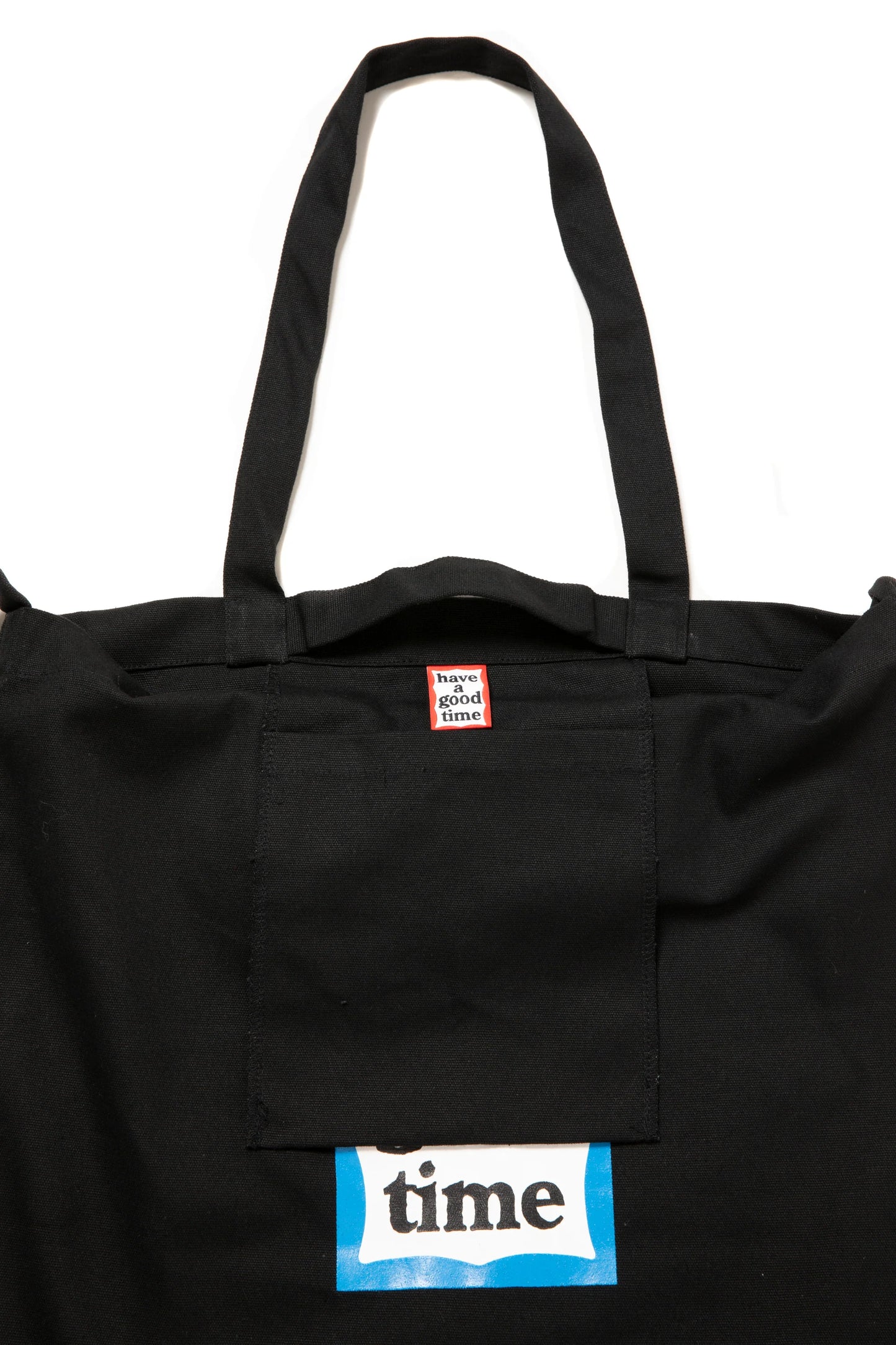 BLUE FRAME CANVAS 3WAY TOTE BLACK