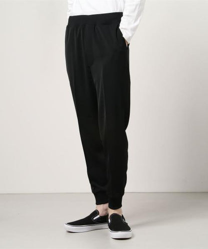 2242-CP05-095 RIBBED EASY PANTS BLACK