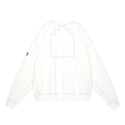 CES27CS08 OVERDYE MD MACHINES CREW NECK WHITE