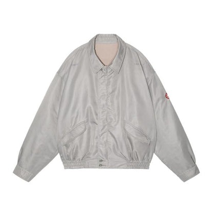 CES27JK05 C/N REVERSIBLE ZIP JACKET GREY