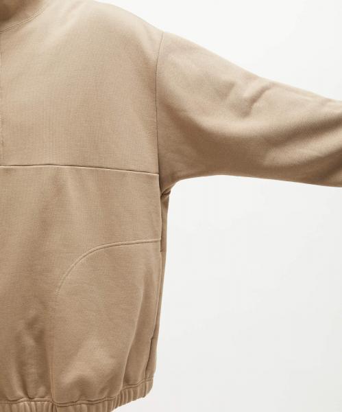 [2232-CS16-030] HALF ZIP BLOUSON BEIGE
