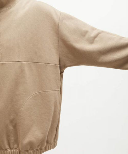 [2232-CS16-030] HALF ZIP BLOUSON BEIGE