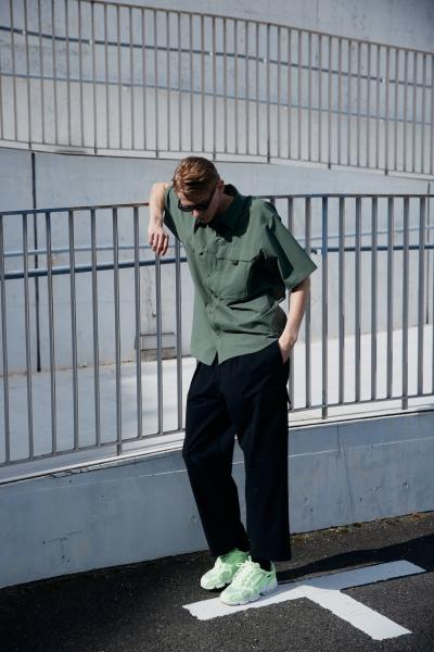 Stretch Cargo Slacks BLACK