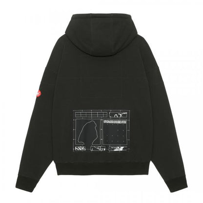 CES23CS13 CURVED SWITCH HOODY BLACK