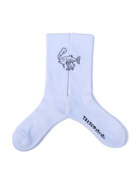 CFC-SOCKS02 1PAC OSAKANA KUN SOCKS WHITE