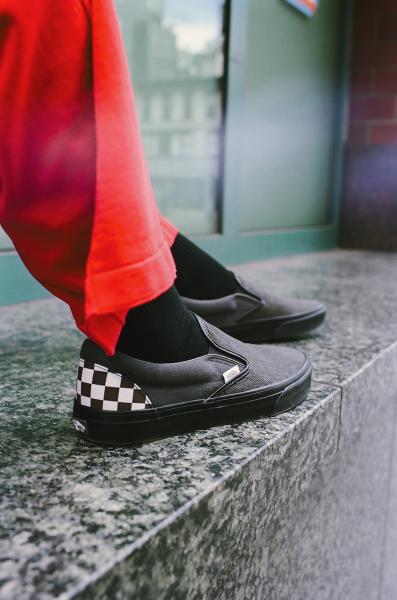 VN000BVZRUX SLIP ON W.BLK DENIM vainl archive vans