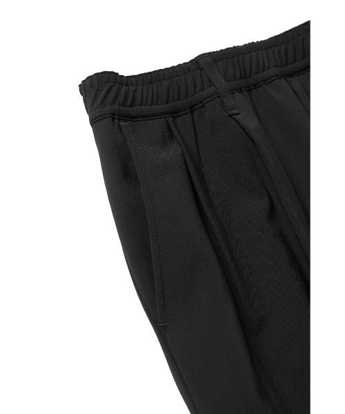 2221-PT07-004  WIDE TAPERD EASY SLACKS BLACK