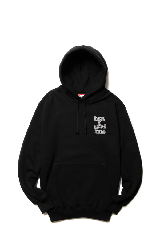 MINI LOGO EMB PULLOVER HOODIE FL BLACK