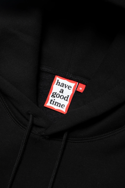 MINI LOGO EMB PULLOVER HOODIE FL BLACK