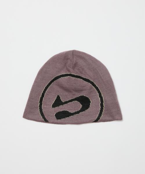 BAL-A-647 BIG LOGO SOFT BEANIE HAT DARK ROSE