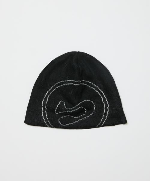 BAL-A-647 BIG LOGO SOFT BEANIE HAT BLACK