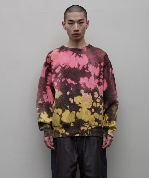 BAL-2121 LOGO TIE DYE CREW by YUKIDYE BLACK