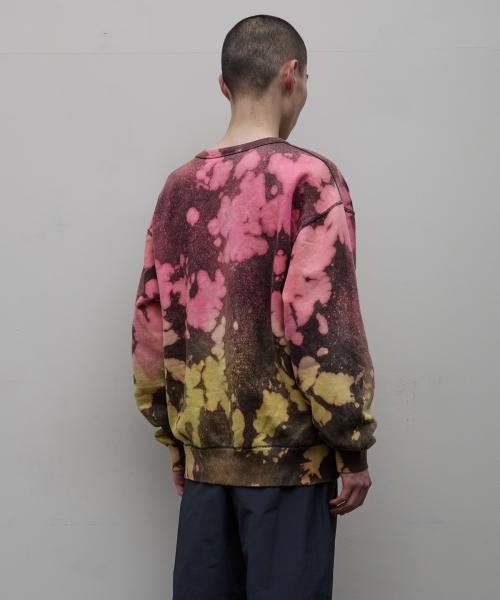 BAL-2121 LOGO TIE DYE CREW by YUKIDYE BLACK