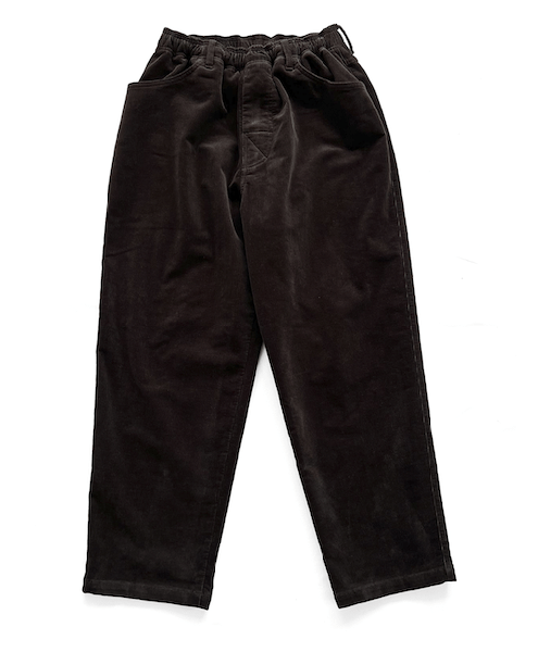 Brushed Lining Cords Slacks BROWN