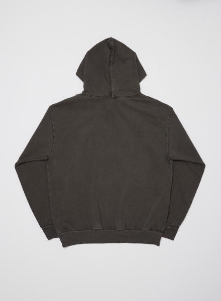 BAL-1967	PIGMENT DYE HOODIE SWEAT CARBON