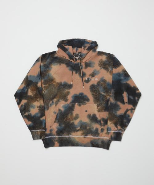 BAL-2072	LOGO TIE DYE HOODIE COCOA