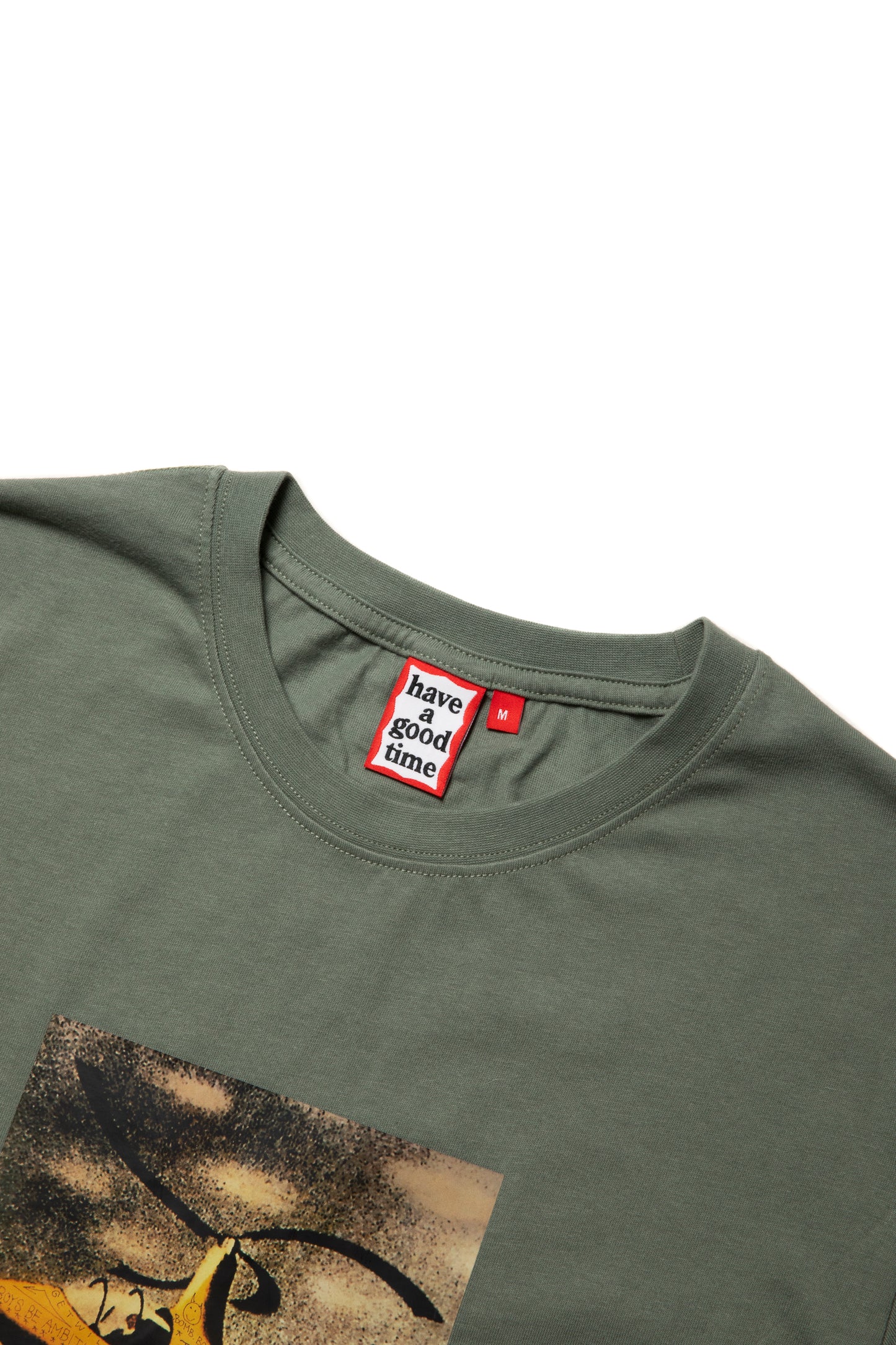 BOYS BE AMBITIOUS S/S TEE SAND GREEN