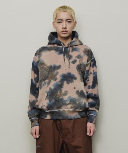 BAL-2072	LOGO TIE DYE HOODIE COCOA