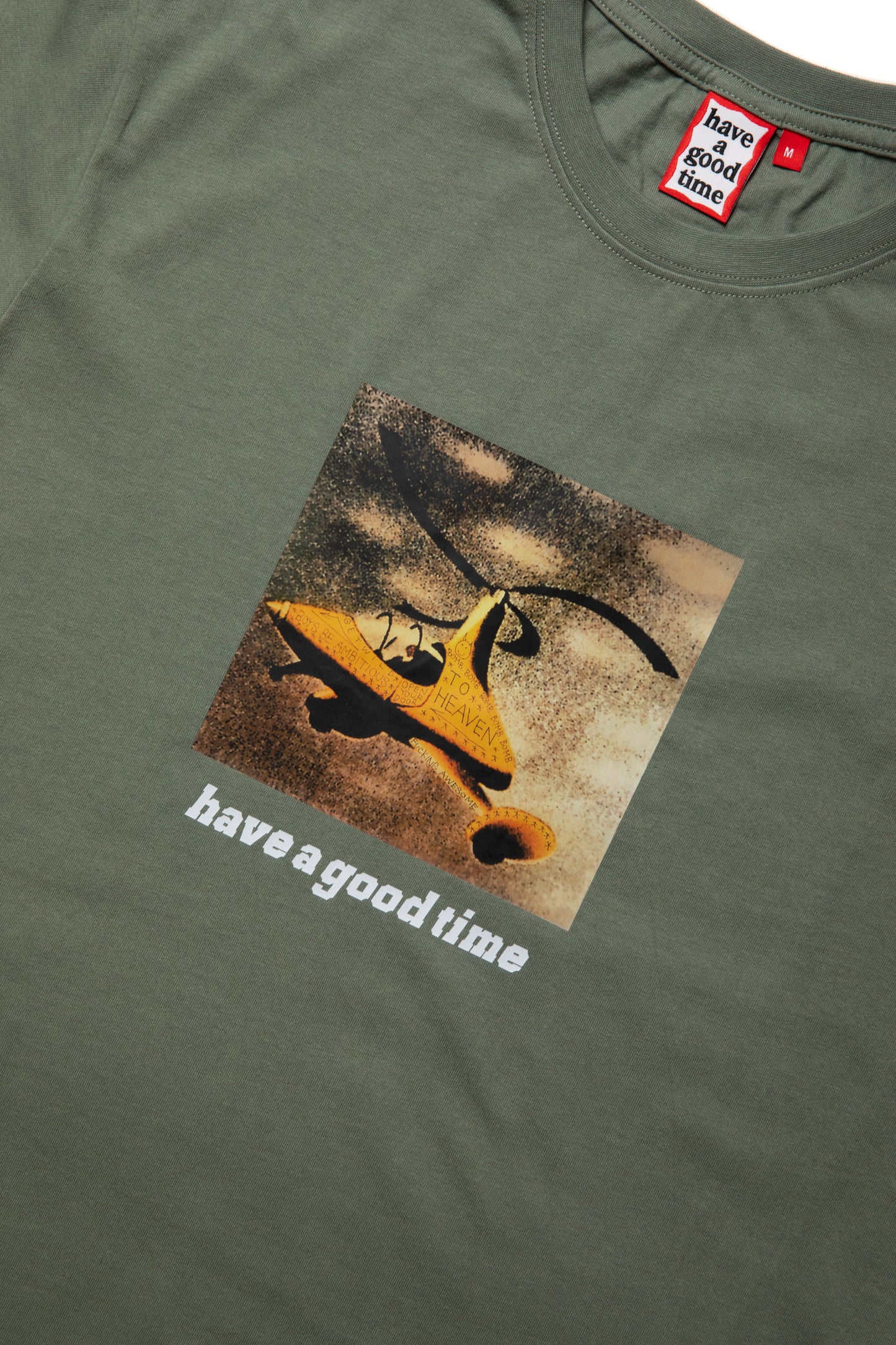 BOYS BE AMBITIOUS S/S TEE SAND GREEN