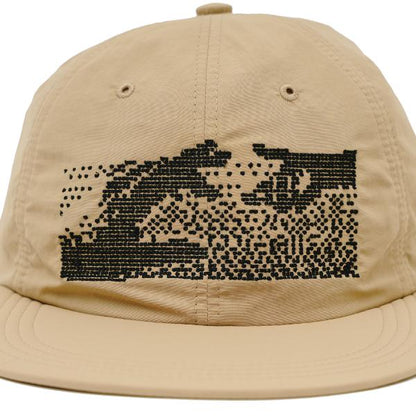 SOFT BRIM 6 PANEL CAP (KEEP IN TOUCH ) KHAKI