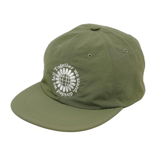 SOFT BRIM 6 PANEL CAP (MOTTO) OLIVE (WHITE EMB)