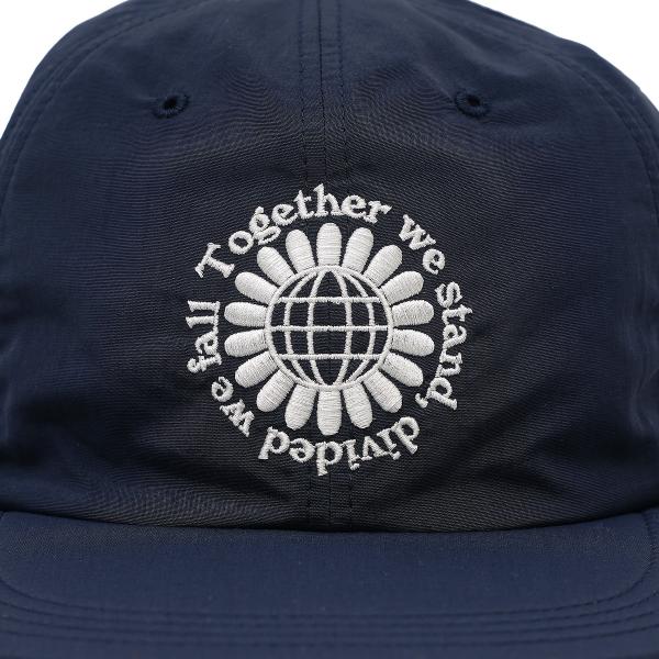 SOFT BRIM 6 PANEL CAP (MOTTO) NAVY (WHITE EMB)