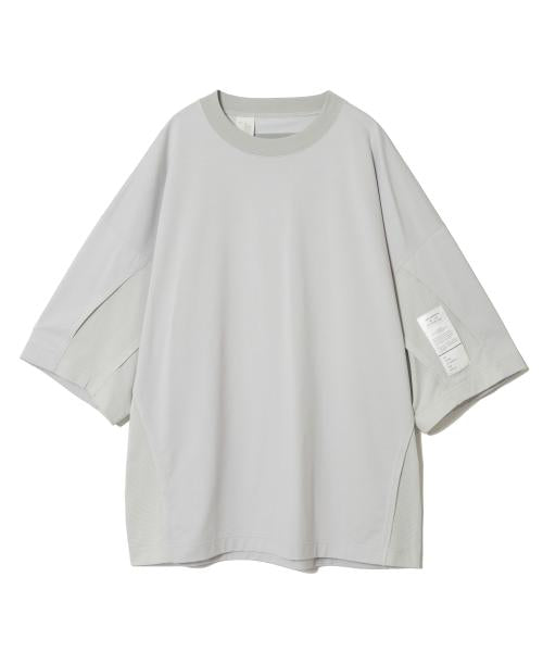 【9241-CS53-033CREW NECK HALF SLEEVE T-SHIRT L.GRAY