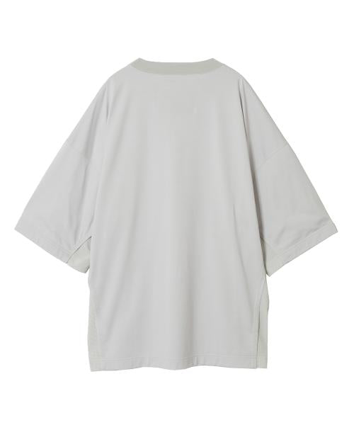 【9241-CS53-033CREW NECK HALF SLEEVE T-SHIRT L.GRAY