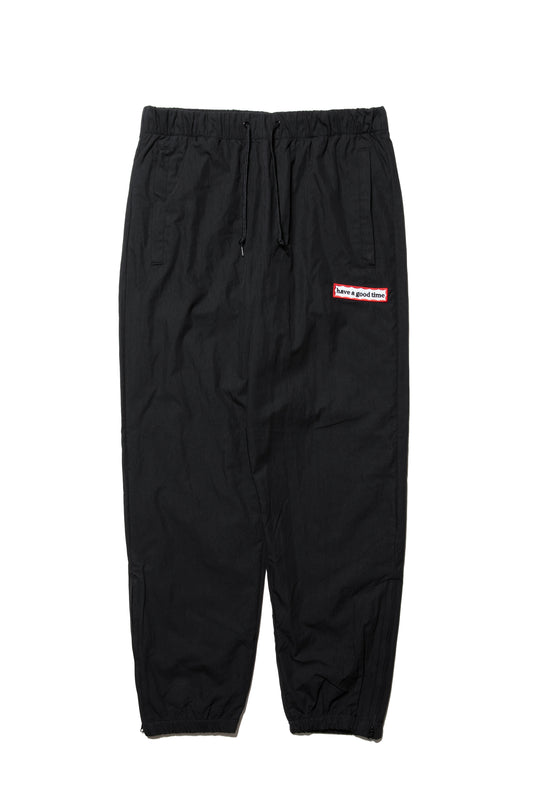 SIDE FRAME PATCH TRACK PANTS BLACK