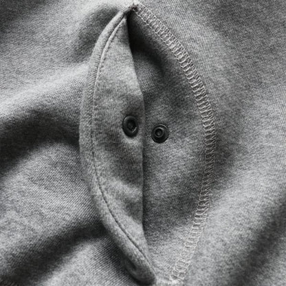 Stiched Hoodie Charcoal Heather